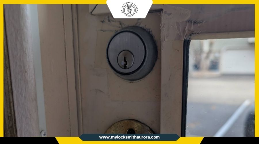 stuck door lock My Locksmith Aurora fixing door lock